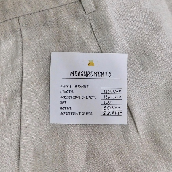 NWT!! J. CREW Wide Leg Essential Pants Flax Linen Pleated Preppy Summer Size 10 - Picture 15 of 16